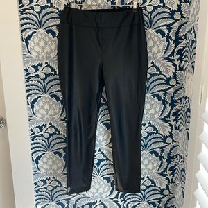 Tuckernuck black vegan leather leggings. Size L